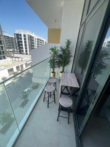 Balcony/terrace, Modern Studio Center of Dubai in Nad Al Sheba