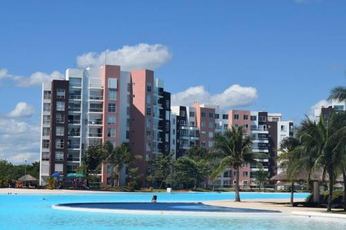 Departamento Moderno con Vista a la Laguna en Dream Lagoons in Cancún, Mexico