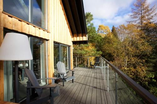 Terraza/balcón, LOCH TAY HIGHLAND LODGES and GLAMPING PARK in Killin