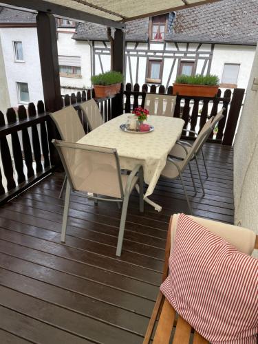 Balkons/terase, Ferienwohnung Metzen in Burg (Mosel)