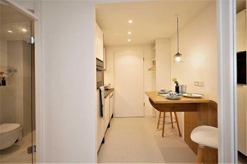 مطبخ, ArtRoom Boarding Apartment in بيسيندورف