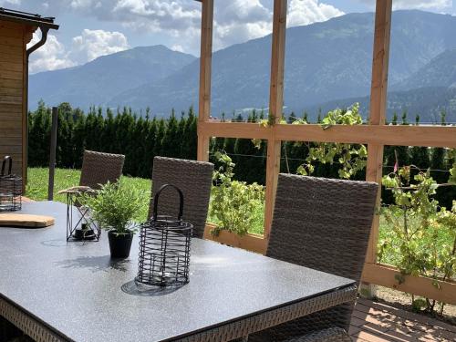 شرفة/ تراس, Chalet Giusto in Kotschach