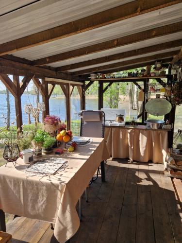 Kitchen, Mini saunahouse in Rusona