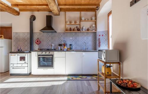 Beautiful Home In Volegno With Kitchen