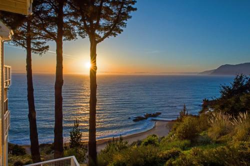 Amazing Oceanview, Oceanfront! Hot Tub! Shelter Cove, CA Tesla EV Station