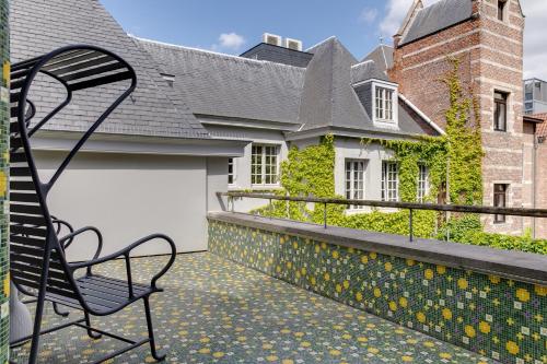 Rõdu/terrass, Hotel De Witte Lelie near Muuseum Plantin-Moretus