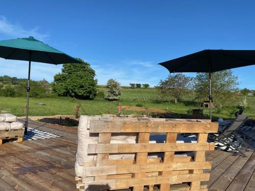 Suite campagnarde de 40 m2 avec vue sur les vignes au Château Camponac