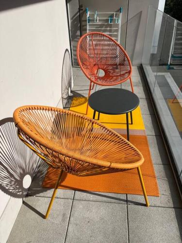 陽台/露台, Superbe Appart 2P pour 4 pers à 5 min TGV RER Orly (Superbe Appart 2P pour 4 pers a 5 min TGV RER Orly) in 馬西