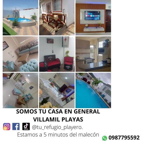 . Casa con piscina en General Villamil Playas, acabados de lujo muy confortable