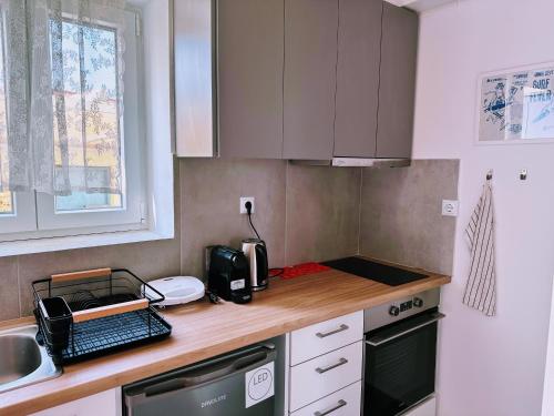 Surf-themed stone house at Kalliopi 2 in Kalliopi