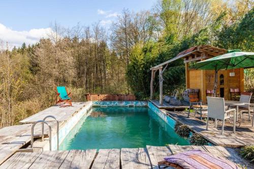  Landhaus Hideaway Ruheoase Pool in Pirching am Traubenberg