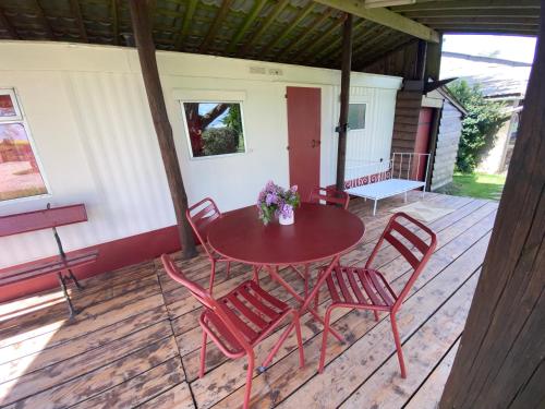 Iekārtas, Mobilhome sous chalet en bois à la ferme (Mobilhome sous chalet en bois a la ferme) in Seris (Centre)