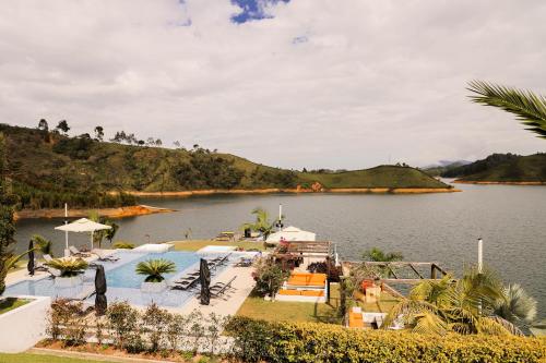 View, Hotel La Magdalena in Guatape