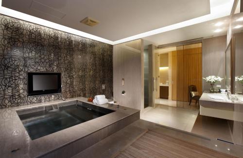 Bathroom, 麗多森林溫泉酒店 in Yangmei District