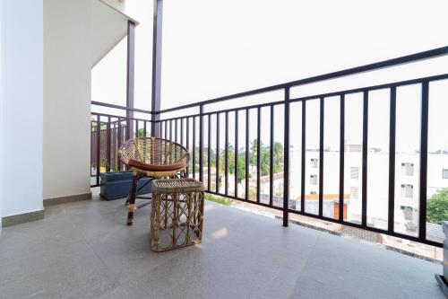 Balcony/terrace, De Fleur Hotel in Pondicherry
