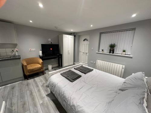 Luxury Detached Studio Apartment - Free Super Fast WiFi - Free Parking - 15 Mins from Luton Airport