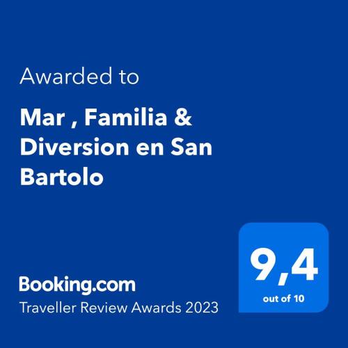 B&B San Bartolo - Mar , Familia & Diversion en San Bartolo - Bed and Breakfast San Bartolo