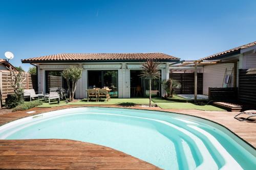 Villa Eden Bleu - Piscine et jacuzzi privé - Logement classé 4 étoiles - Location saisonnière - Biscarrosse