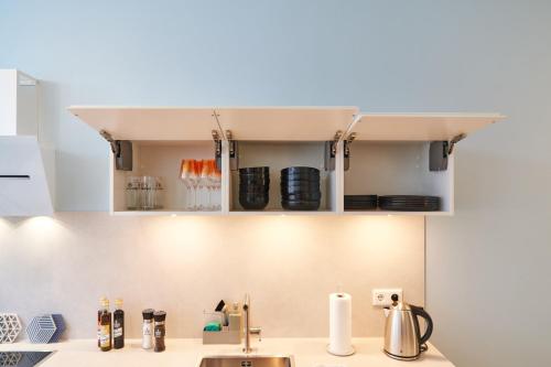 Kitchen, Design Apartment mit kostenfreiem Garagen Parkplatz im Zentrum in Bingen am Rhein