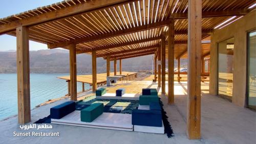 Restaurant, Mujib Chalets in Dead Sea