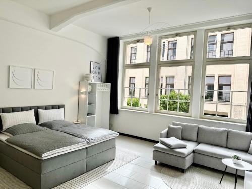 MEOS 2 -Zentrum-Parkplatz-Hofblick-Gym-Netflix, Leipzig (photo 7)