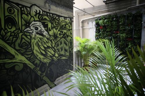 grădină, The Mahjong Boutique Hostel in Oraşul Kowloon