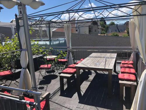 balkon/terras, Kleine Wohnung im - Konzept Flieger - 2 Stockwerke in Tettnang