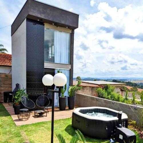 花園, Tiny House Paraiso Minicasas Com Hidromassagem in 波蘇阿雷格