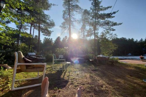 The Stabbin Cabin on Grant Island Brantingham Lake