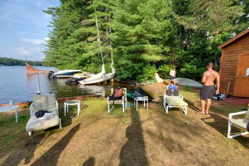 The Stabbin Cabin on Grant Island Brantingham Lake