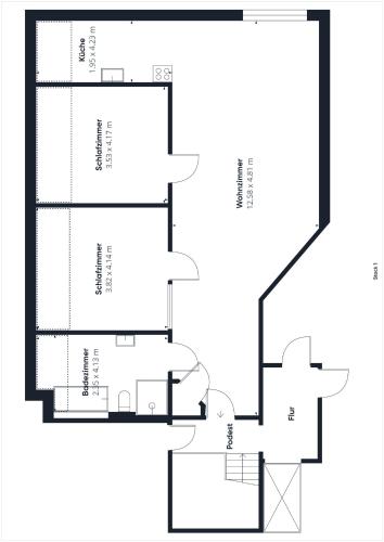 Wohnung: Workaholic bis 6 Personen, Klima, 3x TV