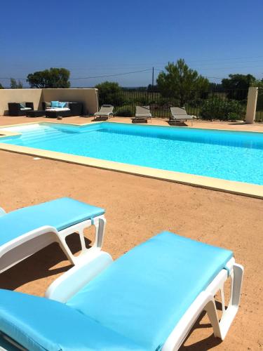 Villa de 2 chambres avec vue sur la mer piscine partagee et jardin amenage a Serra di fiumorbo a 4 km de la plage - Location, gîte - Ghisonaccia