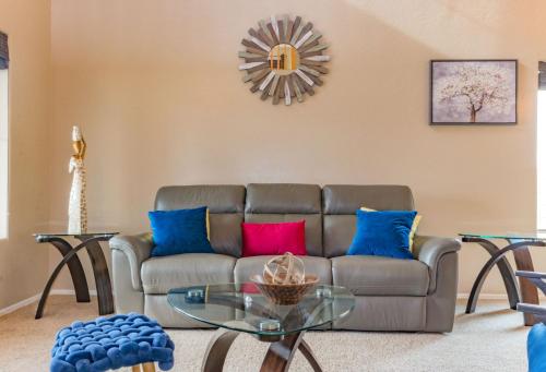 Desert Oasis Amazing Pool Waterfall Firepit Office