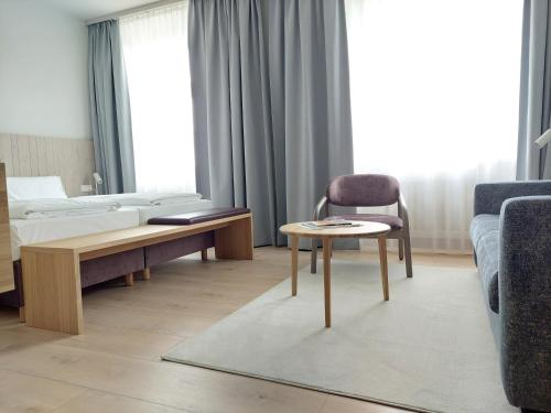 1 double bed, 1 sofa bed