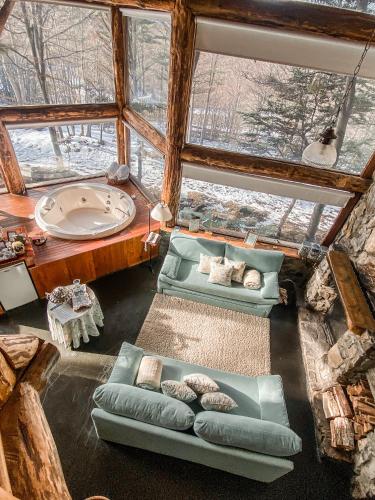 1 king bed, 2 sofa beds