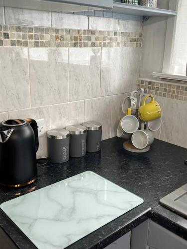 Konyha, Blackbrook Lodge Cabin in Hulland Ward