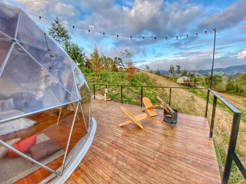 Balkons/terase, Bohemia Glamping in La Ceja