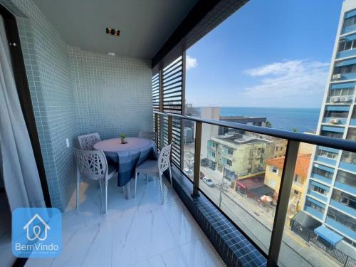 Apartamento com linda vista mar no Smart Barra 2