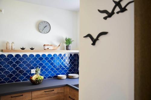 Kitchen, Bernstein Kattegat Apartment 8 in Busum