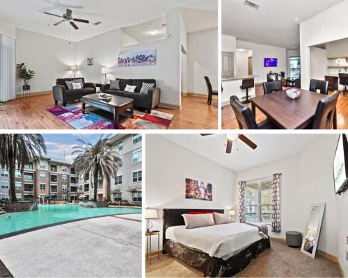 Stylish Open Concept Apt with King Bed, walking distance from NRG Texans Stadium, 1 mile to Med Center, Free Parking in Houston, USA