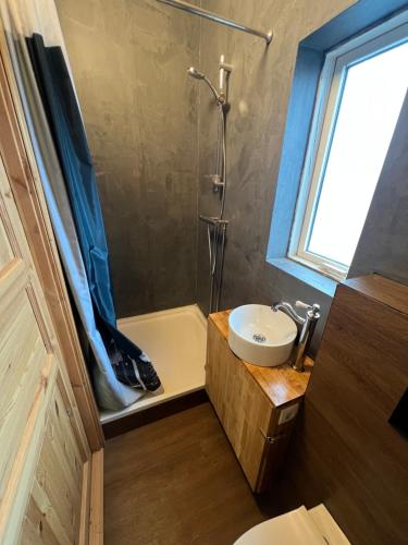 Dusche, Gaukshof in Arnes