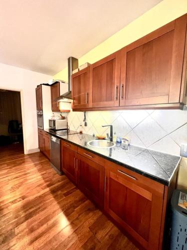 Kitchen, Holiday home in the city-center of Antibes with a private pool in Laval