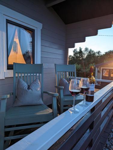 Balcony/terrace, Westport Country Chalets in Newport
