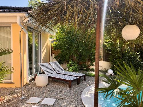 Apartment TinyHouse mit Pool, Outdoor Whirlpool und Garten in Petershagen, Deutschland