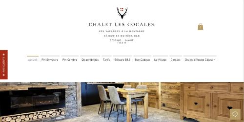 Chalet Les Cocales Résidence Séjour et nuitées B&B - Appartement Pin Cembro