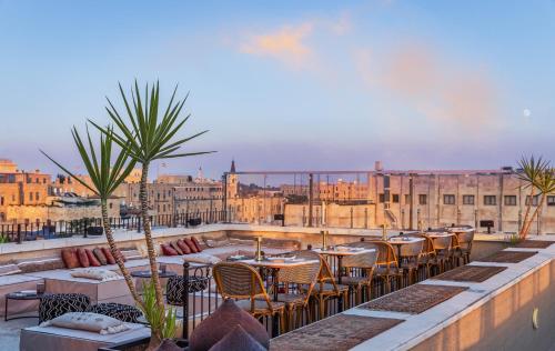 The roof of the Mamilla Hotel in Jerusalem