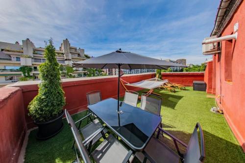 Penthouse con vista 180° al skyline de Madrid