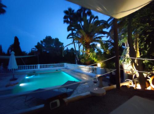 private Villa mit eigenem Pool unter Palmen
