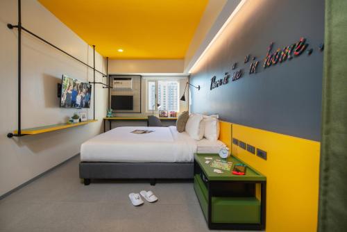 1 double bed