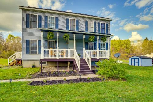 Freeville Home with Covered Porch Near Cayuga Lake!